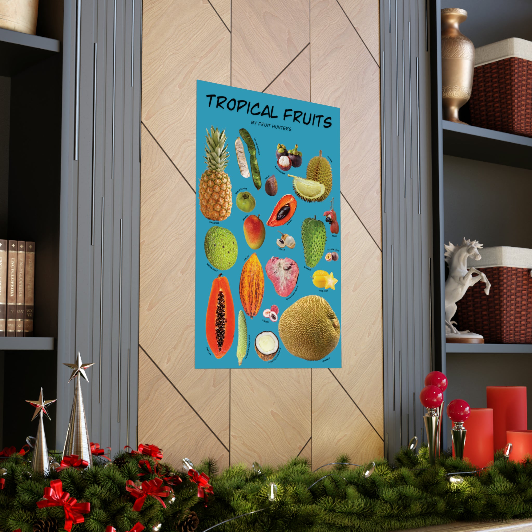 Tropical Fruits Matte Vertical Posters