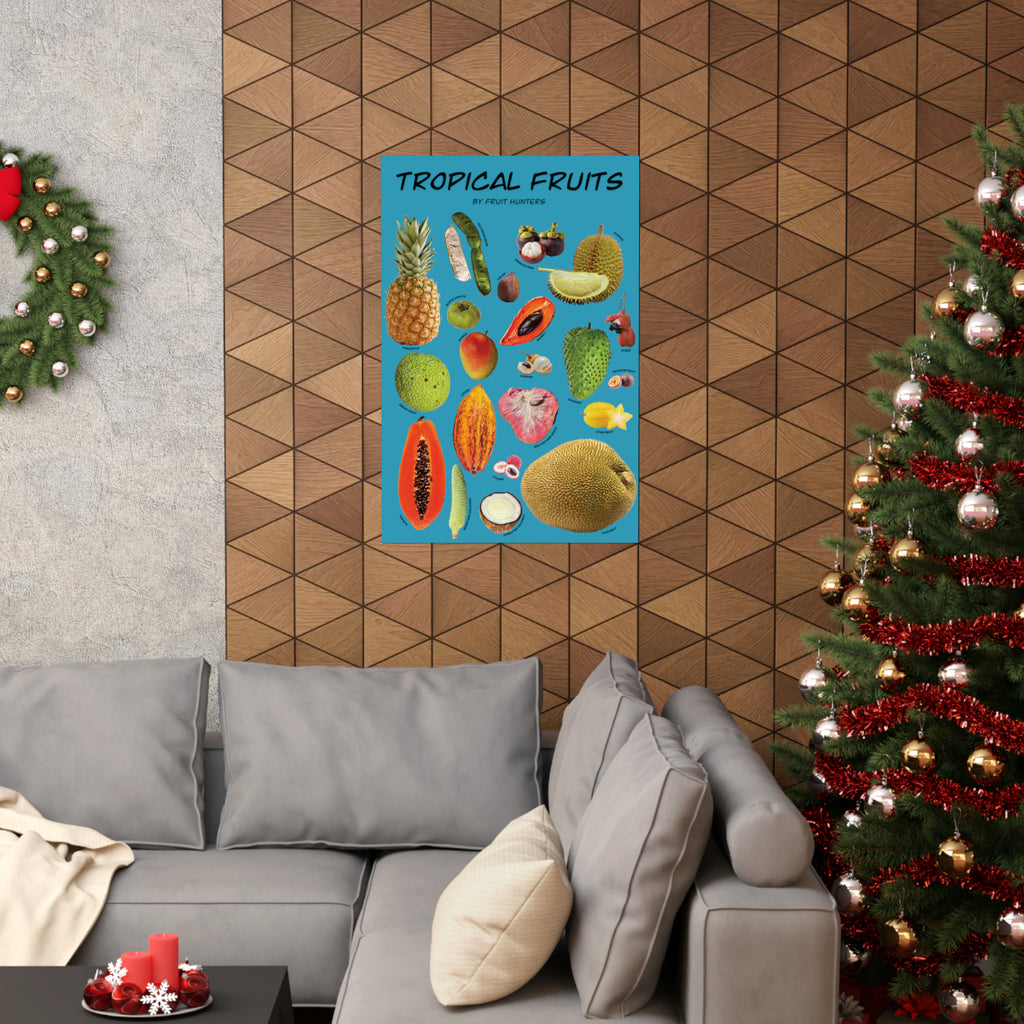 Tropical Fruits Matte Vertical Posters