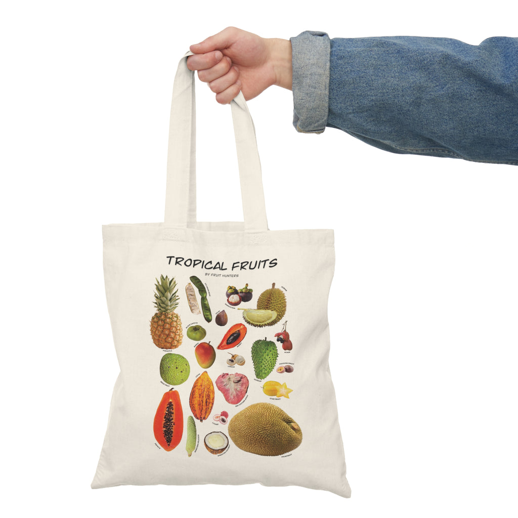 Tropical Fruits Natural Tote Bag