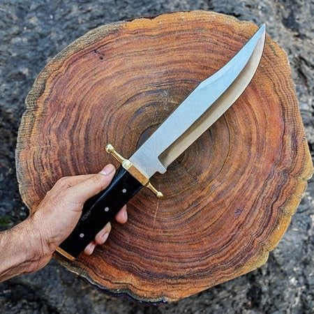 Handmade Bowie Knife – D2 Steel Blade & Buffalo Horn Handle