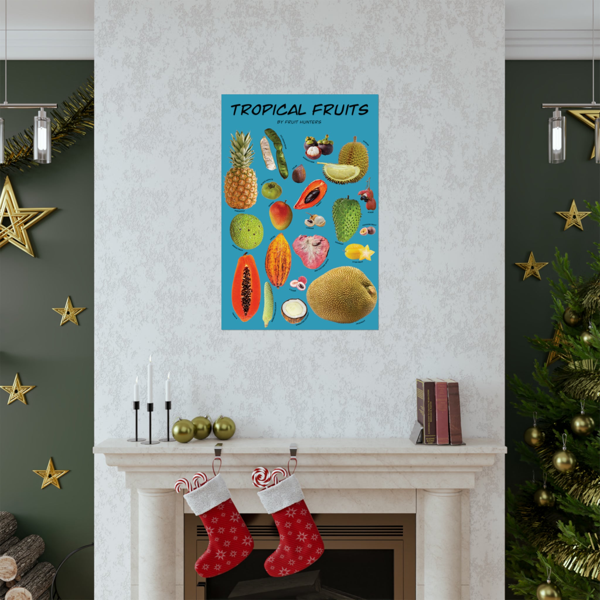 Tropical Fruits Matte Vertical Posters