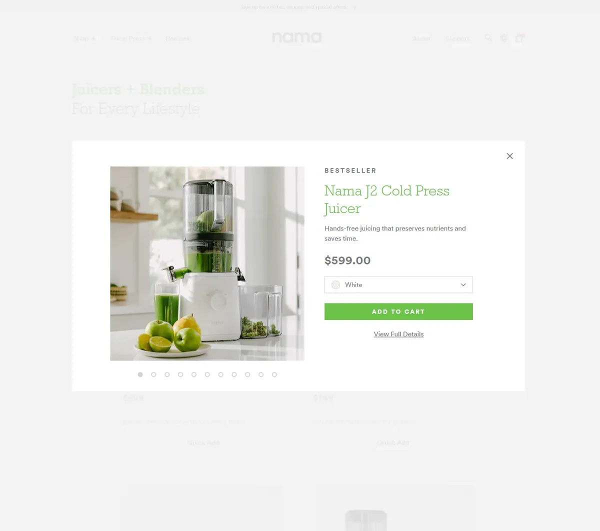 Add your chosen product to the cart