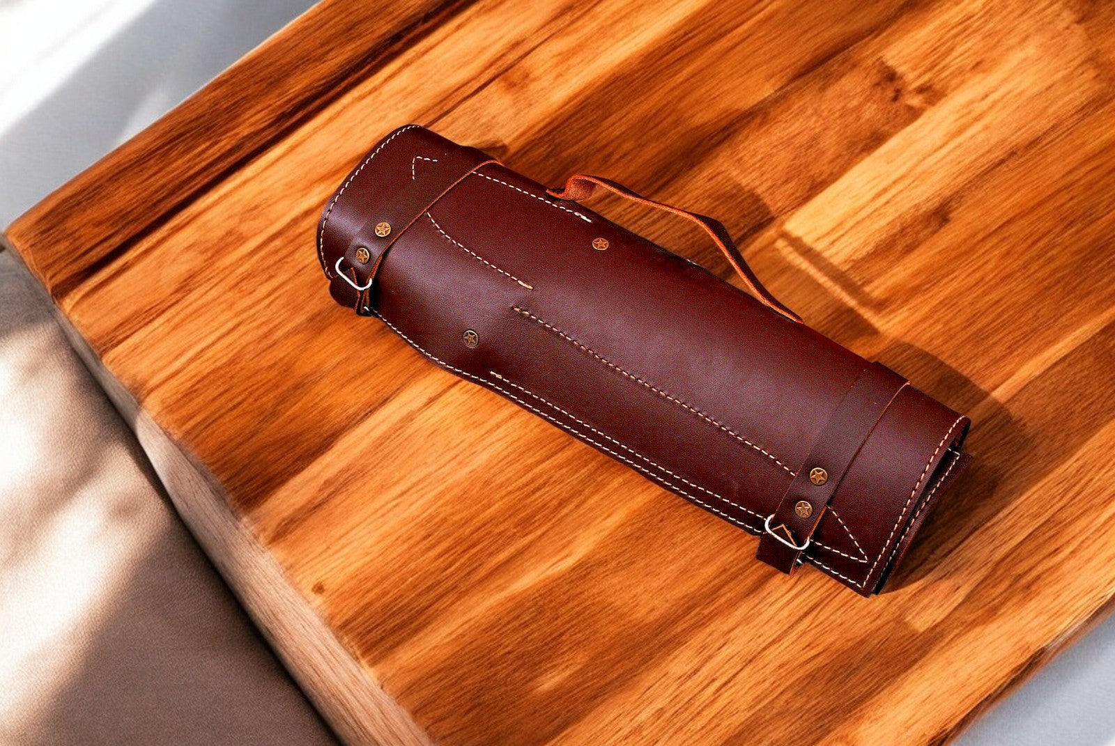 Handmade Damascus Kitchen Knives Set – Bone & Rosewood