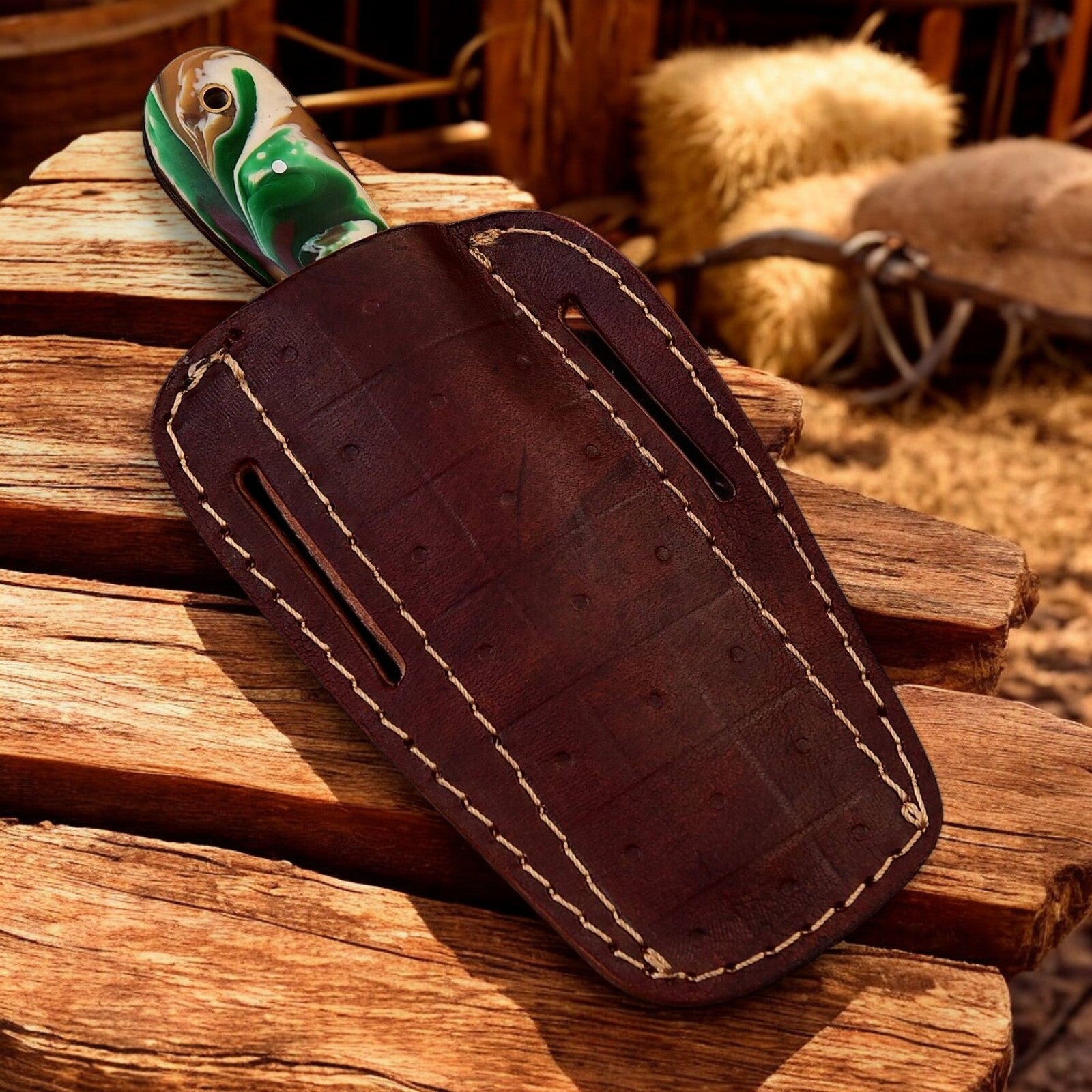 Handmade Bull Cutter Knife – 8" High Carbon Steel Blade